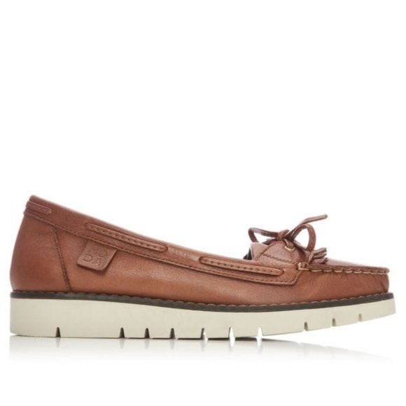 Moda In Pelle Esmee Tan Leather Size 39 - Picture 1 of 11